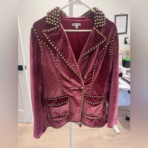 Studded Velvet Blazer